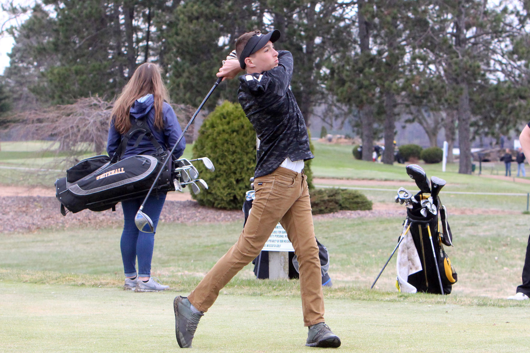 Cloverbelt-Dairyland boys golf invite at Lake Wissota golf 4-29-19